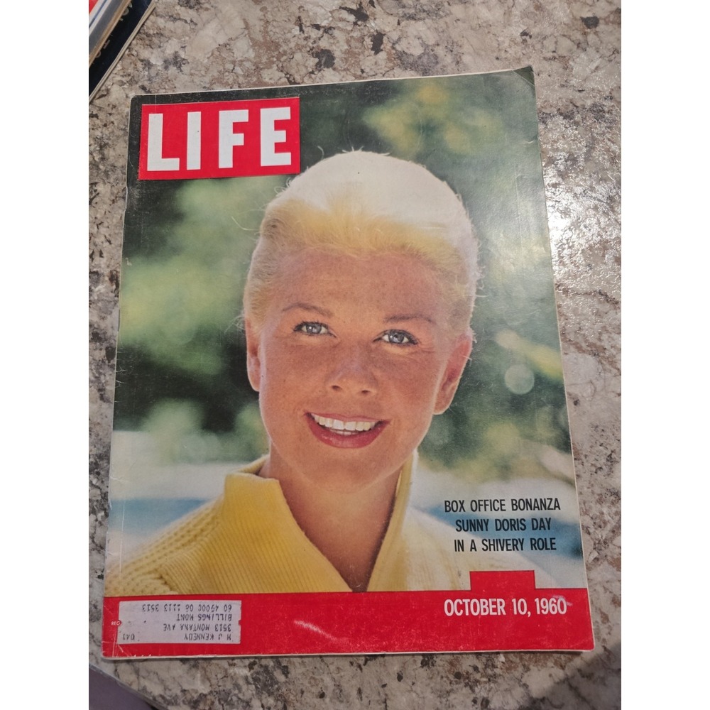 Life Magazine October 10, 1960 "Box Office Bonanza Sunny Doris‎ Day"